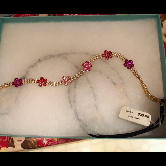 Lariat crystal flower headband/ necklace - Picture 3 of 6